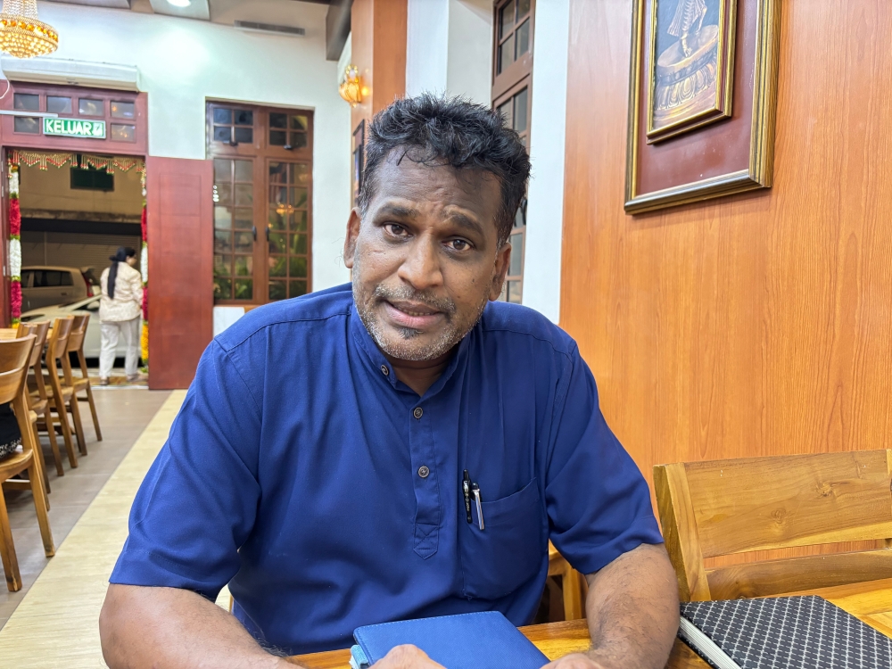 Selangor Tamil School Headmasters Council chairperson SS Pandian noted that Tamil schools located in the outskirts are not faring as well as their urban counterparts. — Picture by Dhesegaan Bala Krishnan