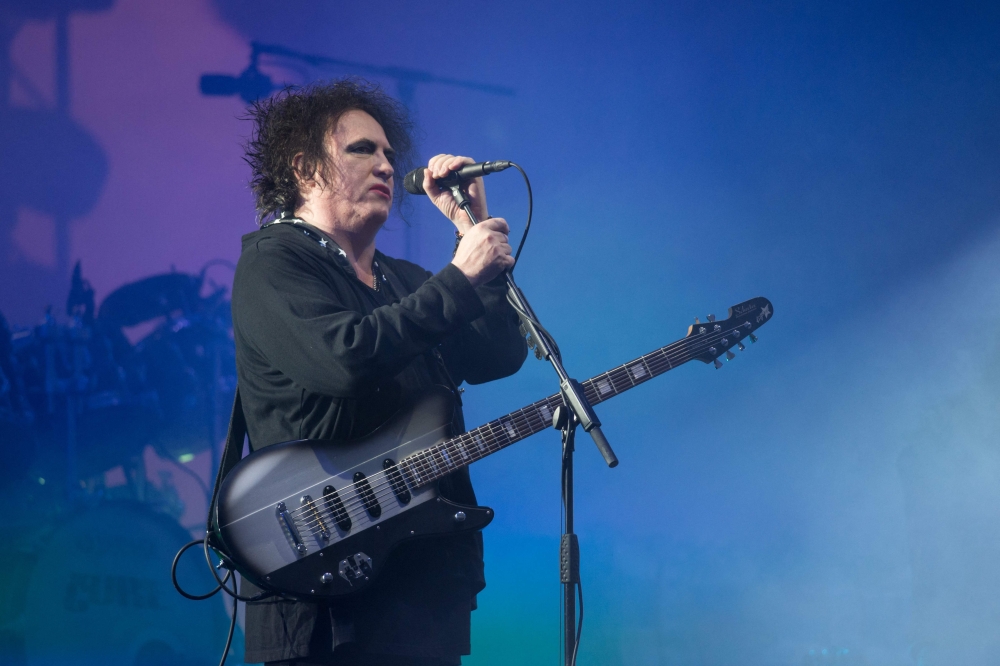 Robert Smith of British band The Cure performs at the Glastonbury Festival of Music and Performing Arts on Worthy Farm near the village of Pilton in Somerset June 30, 2019. — AFP pic