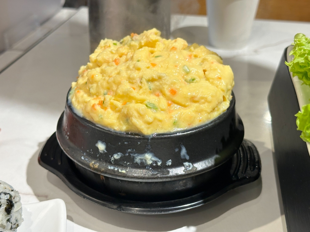 Various side dishes like their Steamed Egg Bomb with piping hot fluffy egg adds a different flavour to your grilled items. — Picture by Lee Khang Yi