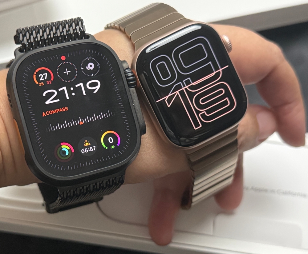 The Apple Watch Ultra 2 and Apple Watch 10 are both excellent smartwatches but the latter might be the everyman’s pick. — Picture by Erna Mahyuni