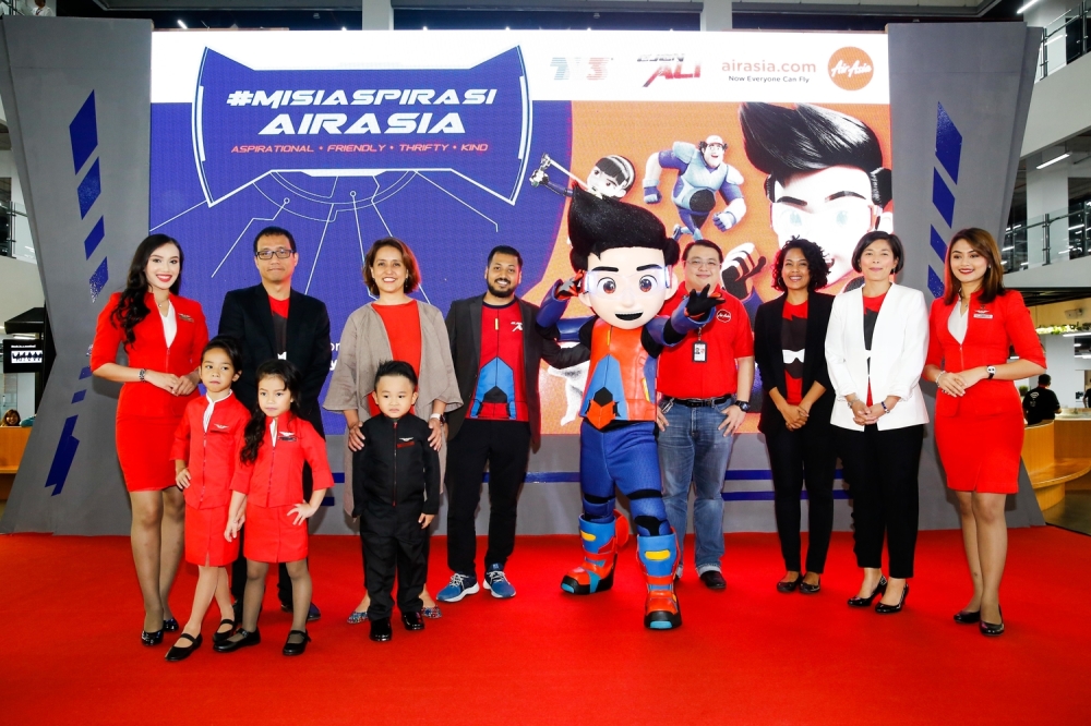 Ejen Ali has teamed up with AirAsia for the #MisiAspirasiAirAsia campaign. — Picture via AirAsia