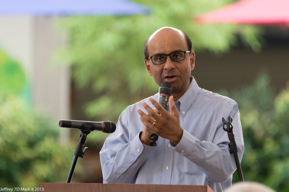 President Tharman Shanmugaratnam's Chinese calligraphy artwork raised S$308,888 (RM1,020,000) in an online charity auction for the Singapore Red Cross — Picture from Facebook/Tharman Shanmugaratnam