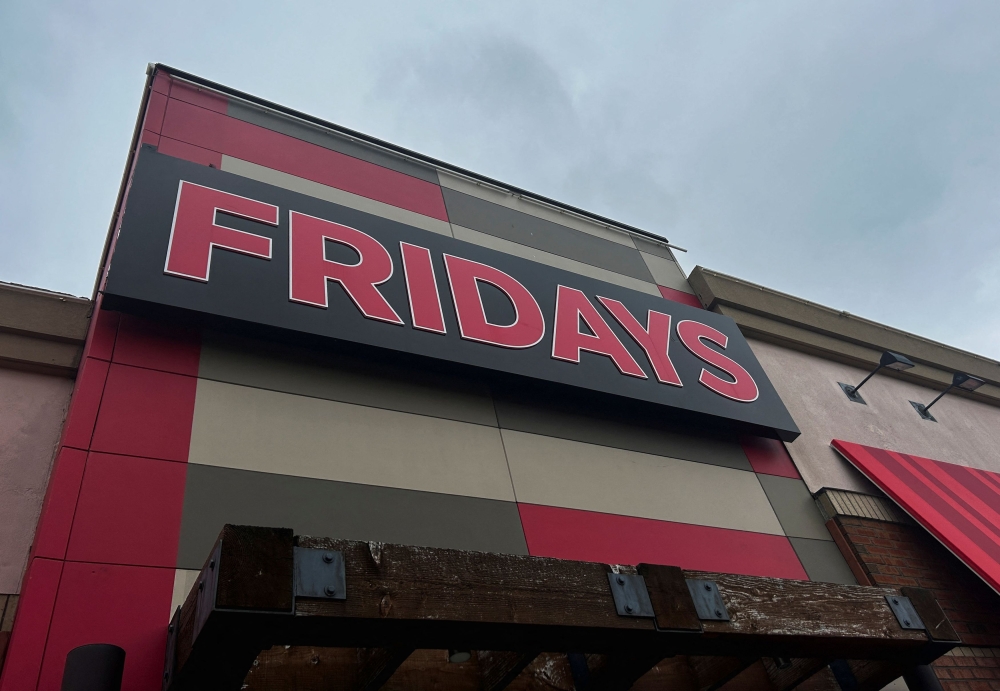 Casual American dining chain TGI Fridays filed for Chapter 11 bankruptcy yesterday in the US state of Texas, a company statement said. — Reuters pic