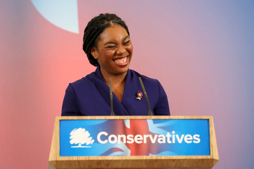 Kemi Badenoch smiles on the day she was announced as the new leader of Britain's Conservative Party, in London, Britain, November 2, 2024. — Reuters pic