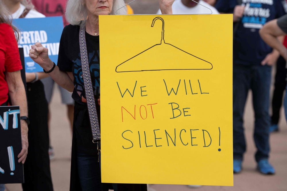 Abortion access is on the ballot in 10 states, in referendums that are taking place alongside the presidential vote. — AFP pic