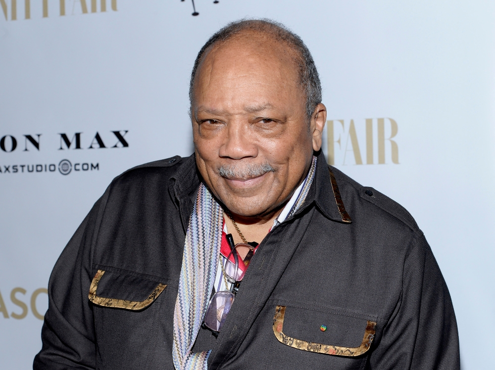 Producer Quincy Jones attends the Annie Leibovitz Book Launch presented by Vanity Fair, Leon Max and Benedikt Taschen during Vanity Fair Campaign Hollywood at Chateau Marmont on February 26, 2014 in Los Angeles, California. — AFP pic