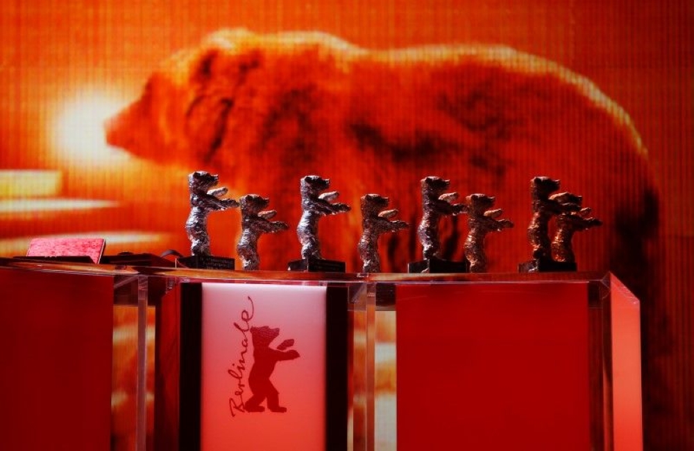 File photo of the Berlinale bear statuettes pictured at the Berlin Film Festival. — Reuters 