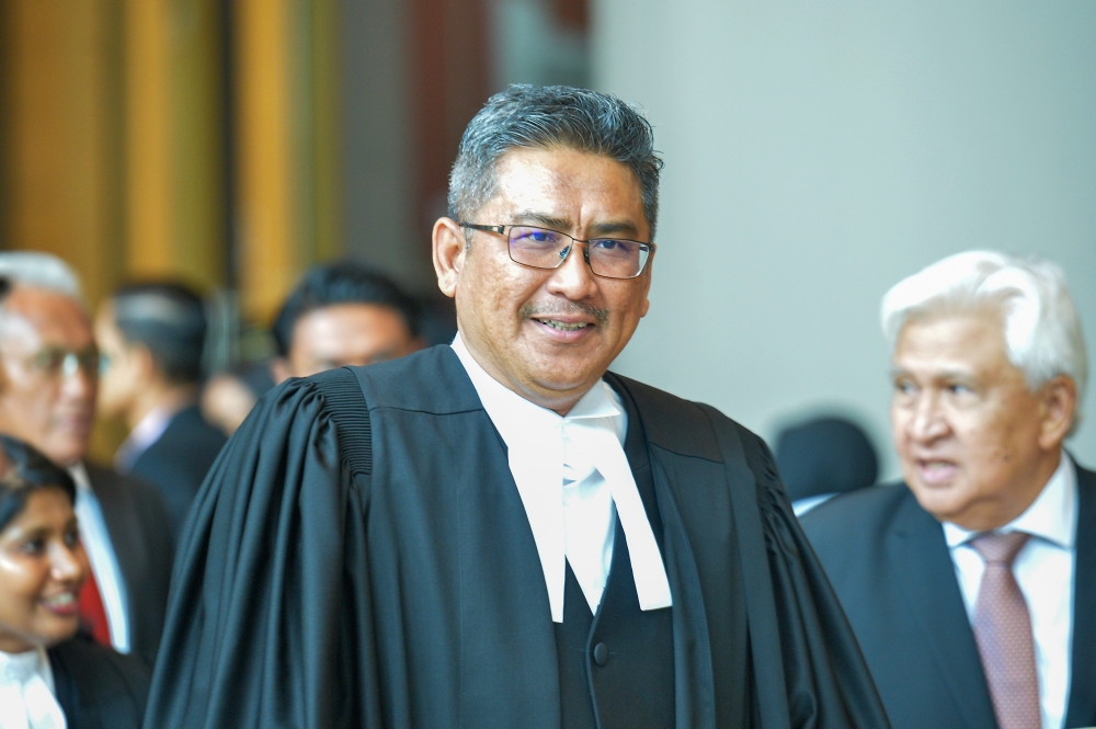 A source said Attorney General Tan Sri Ahmad Terrirudin Salleh is expected to be appointed as a Federal Court judge next week, becoming the second attorney general to join the apex court. — Picture by Shafwan Zaidon