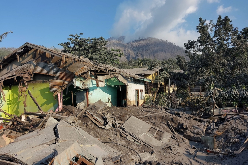 Damaged school buildings which were affected by the Mount Lewotobi Laki-Laki volcano eruption are seen at Flores Timur, Indonesia, November 4, 2024. — Reuters pic