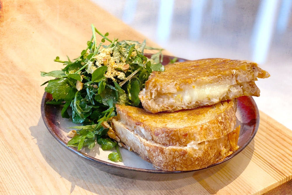 Roasted Red Pepper Sourdough Grilled Cheese. — Picture by CK Lim