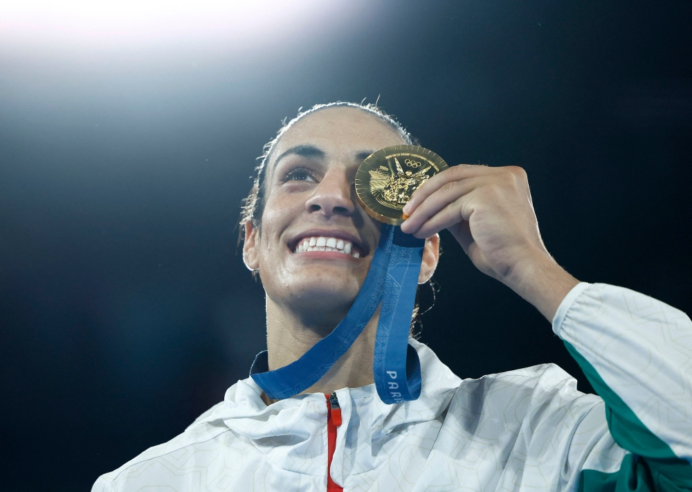 The gender controversy ignited at the Paris Games in August when Khelif defeated Angela Carini in 46 seconds in her opening bout. — Reuters pic