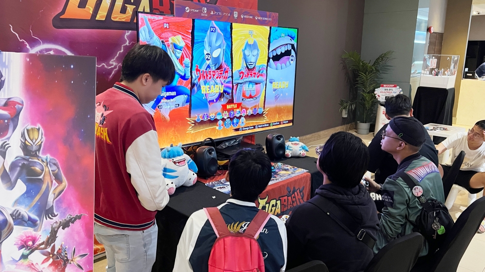 The ‘Ultraman The Hero Premiere 2024’ event drew crowds with ‘Gigabash’, a fighting game where players play as giant monsters. — Picture Via X/GigaBash — GO GO Mighty DLC