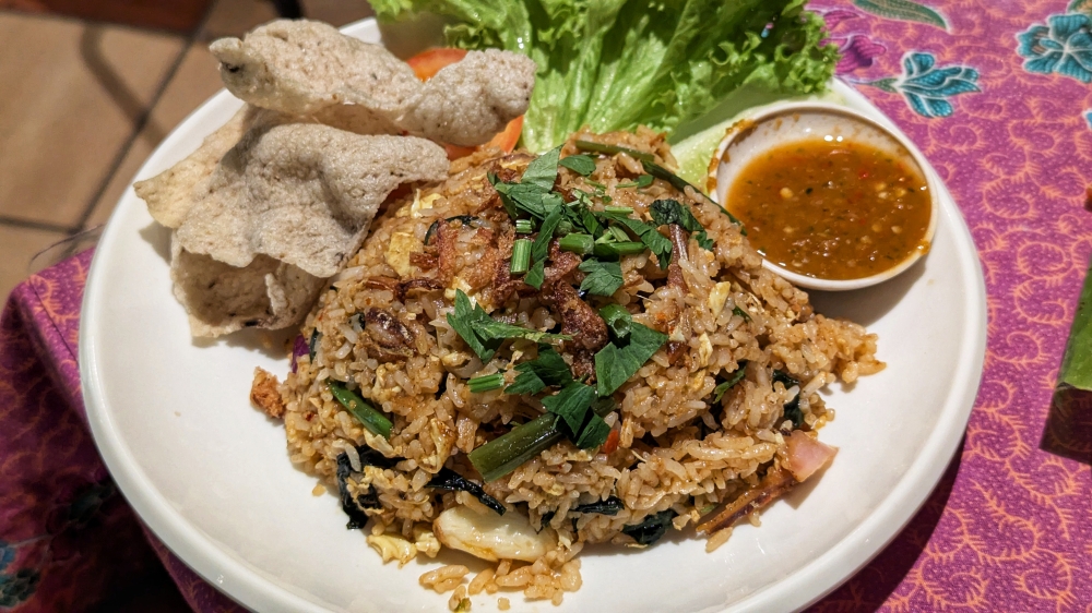 Nasi goreng kampung’ is most importantly, not wet and clumpy. — Picture by Ethan Lau 