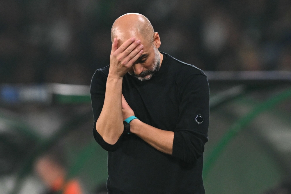 Pep Guardiola admitted injury-ravaged Manchester City cannot compete for 90 minutes after Brighton’s stunning 2-1 victory condemned the Spaniard to four successive defeats for the first in his managerial career. — AFP pic