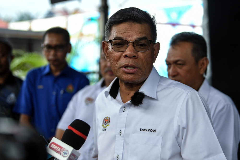 The construction of a border wall along the Malaysia-Thailand border at Sungai Golok in Kelantan is still in the proposal stage, said Home Minister Datuk Seri Saifuddin Nasution Ismail. — Bernama pic