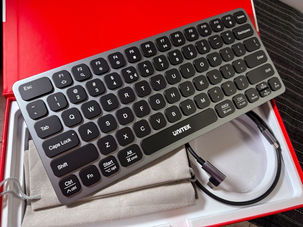 The 9-in1 USB-C keyboard has its ports neatly slotted in the back without being too bulky. –– Picture by Erna Mahyuni