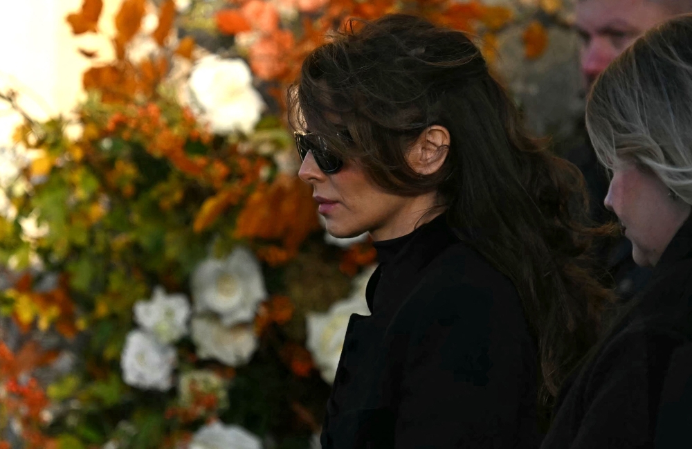 Cheryl Tweedy leaves after attending the funeral service of the late One Direction singer Liam Payne. –– AFP pic