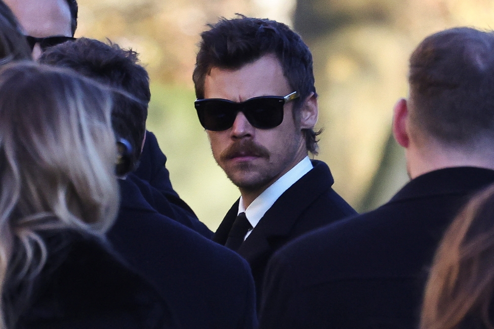 Harry Styles departs after the funeral of former One Direction singer Liam Payne at St. Mary’s Church in Amersham, near London, Britain, November 20, 2024. –– Reuters pic