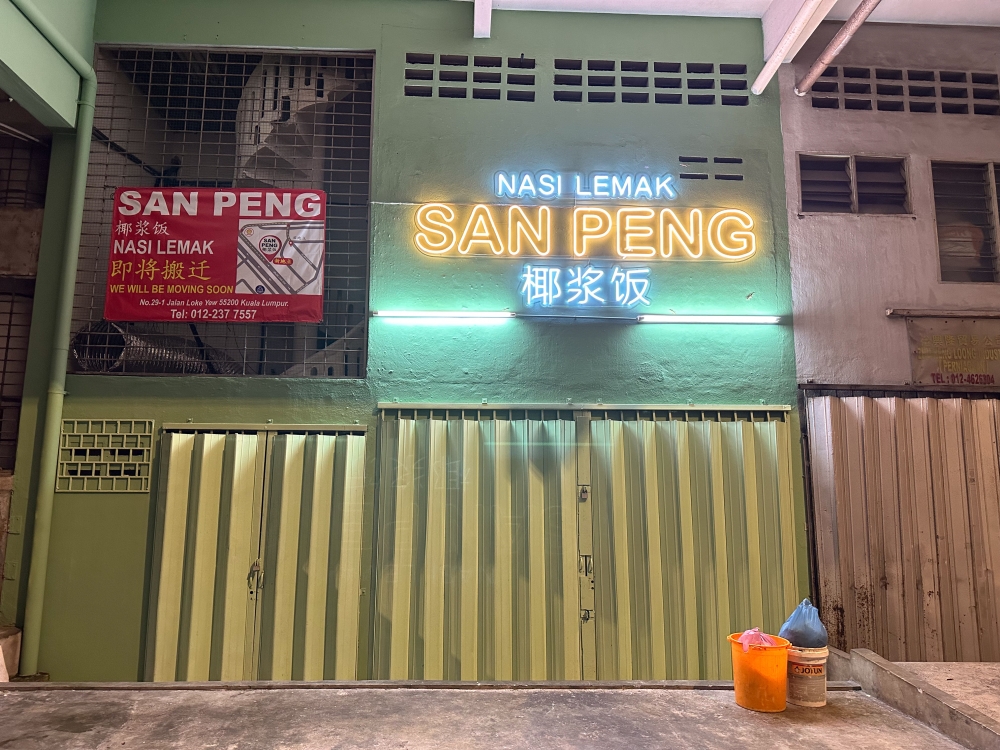 The back portion of the new place is just a few metres walk from the original stall at Jalan Baiduri, off Jalan San Peng. — Picture by Lee Khang Yi