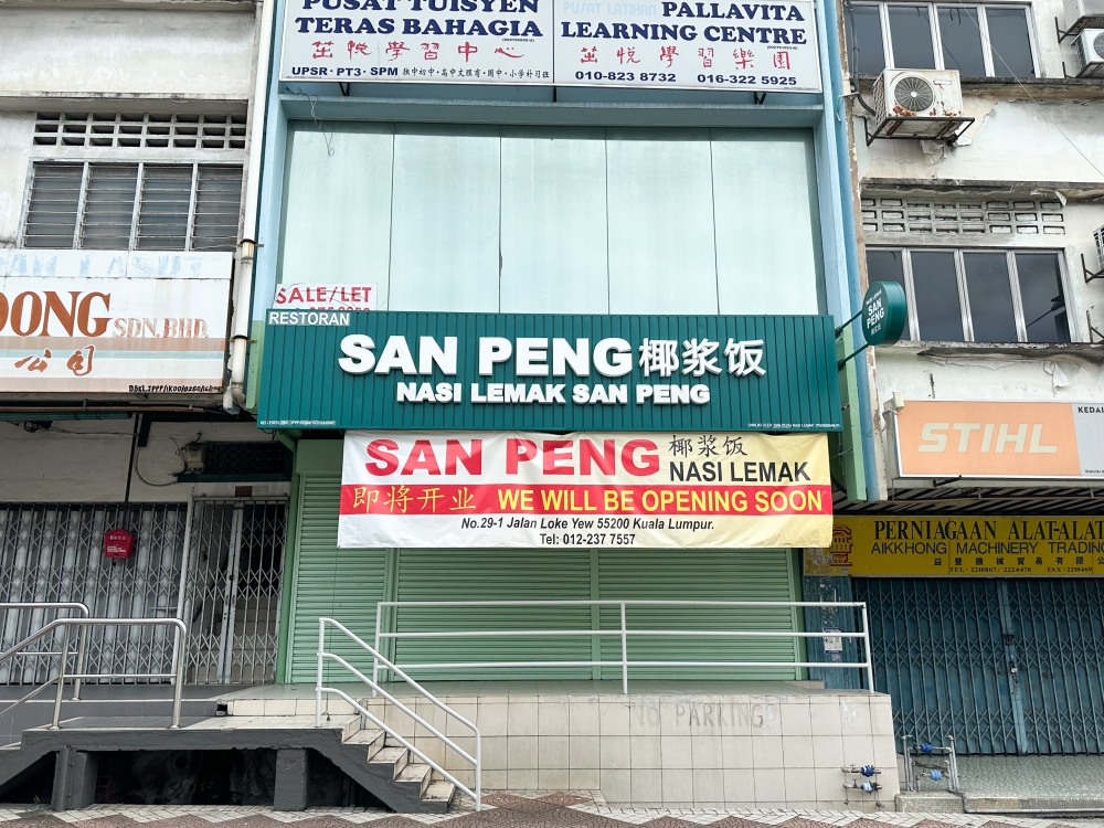 Around mid-December, they will be moving into a place along Jalan Loke Yew. — Picture by Lee Khang Yi