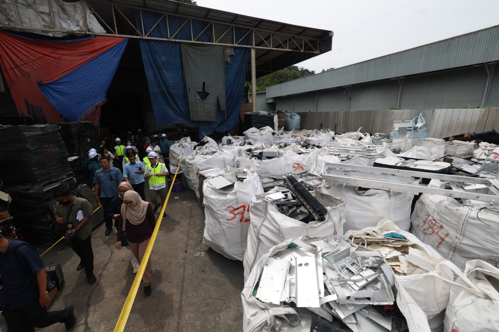 Recyclable plastics items seen at a factory in Kuala Muda on July 3, 2024. — Bernama pic