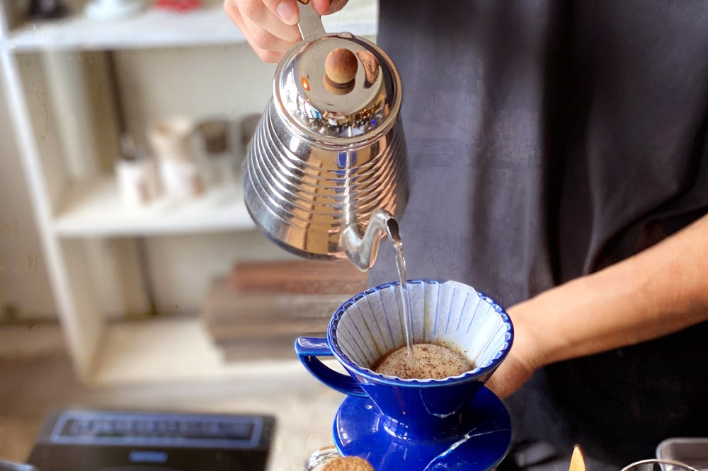 Slow brew: The magic of pour-over coffee. — Picture by CK Lim