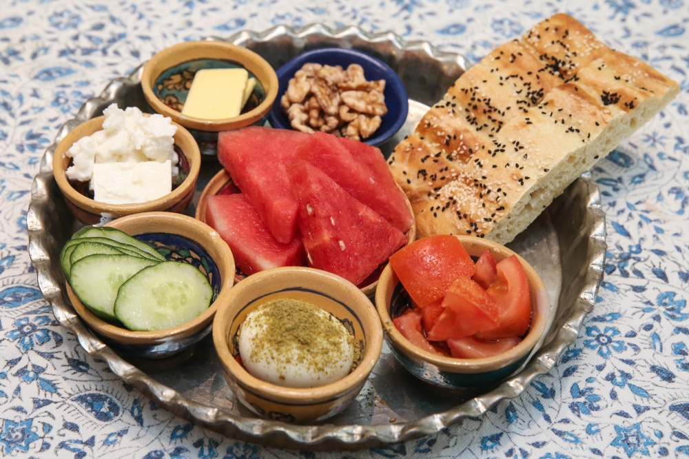 The traditional Persian Breakfast at Fari and Ali’s Kitchen. — Picture by Yusof Mat Isa