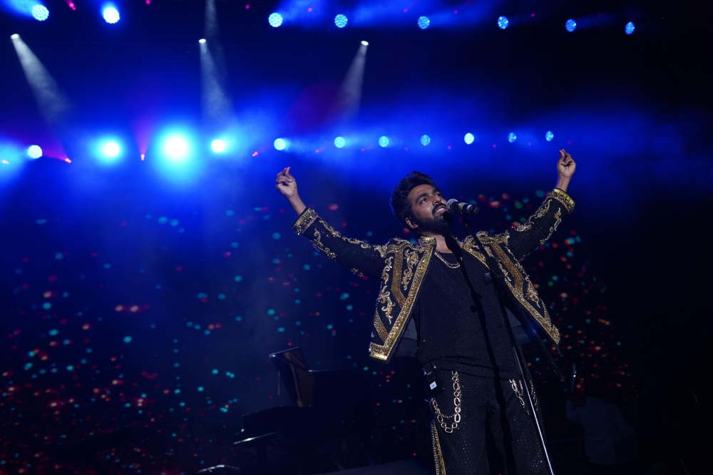 GV Prakash’s concert in Malaysia last night was also his second live concert, following his maiden live performance in Coimbatore, India, last year, which drew over 75,000 people. — Picture courtesy DMY Creation