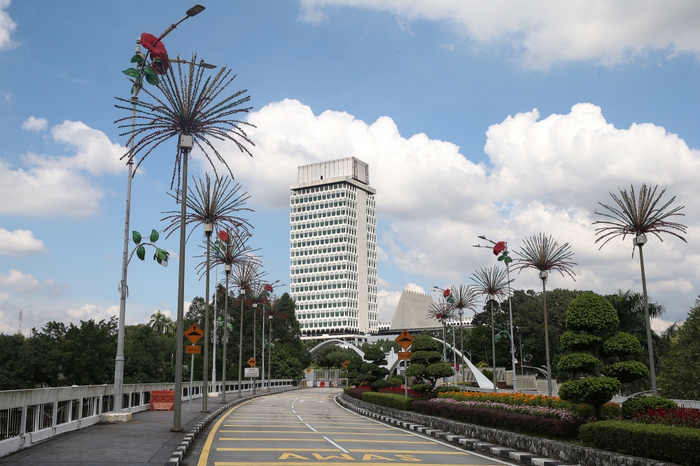 A general view of the Parliament building in Kuala Lumpur November 13, 2024. — Picture by Yusof Mat Isa