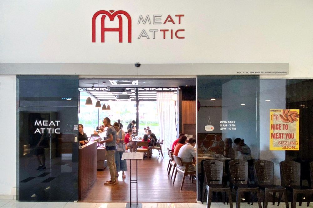 Meat Attic is located at Faber Towers in Taman Desa.
