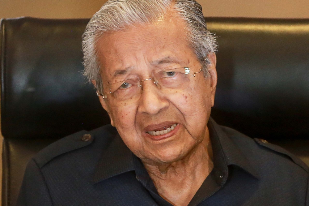 Former prime minister Tun Dr Mahathir Mohamad speaks during a press conference at the Perdana Leadership Foundation in Putrajaya, on Dec 10, 2024. — Picture by Sayuti Zanudin