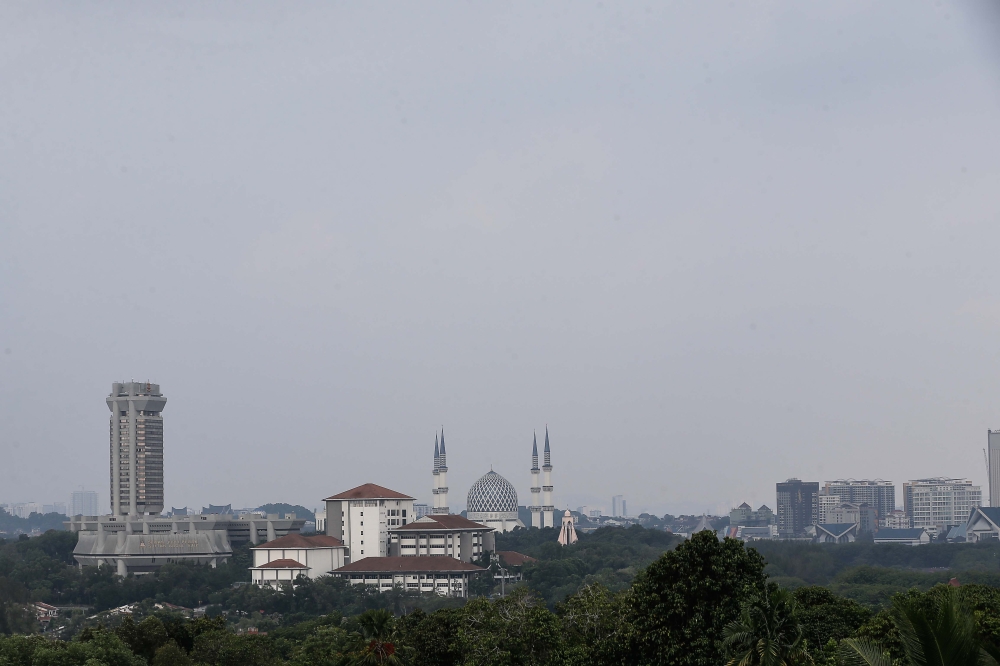 A general view of Shah Alam with the state government administration building visible June 20, 2023. — Picture by Sayuti Zainudin 