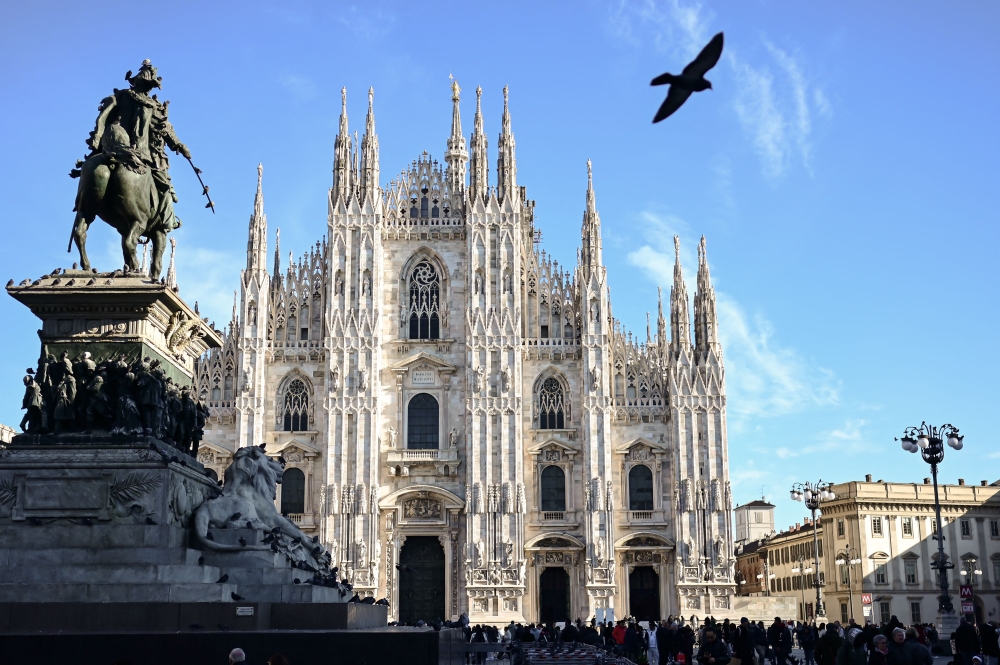 A general view shows the Duomo cathedral in Milan, on December 11, 2024. — AFP pic 