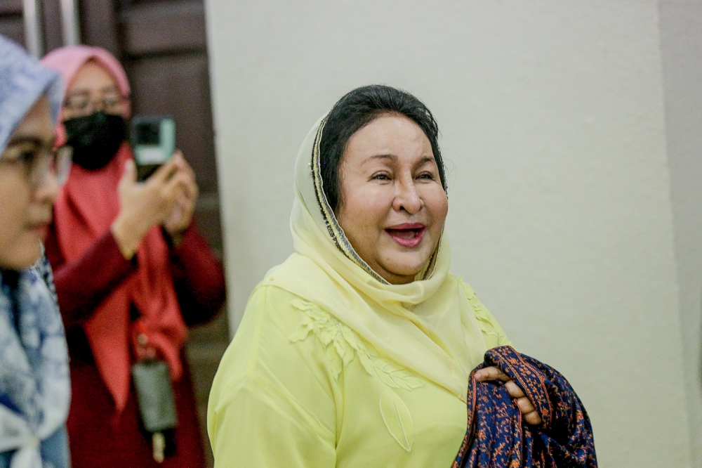 A file photograph shows Datin Seri Rosmah Mansor arriving at the Kuala Lumpur Court Complex on June 4, 2024. — Picture by Sayuti Zainudin