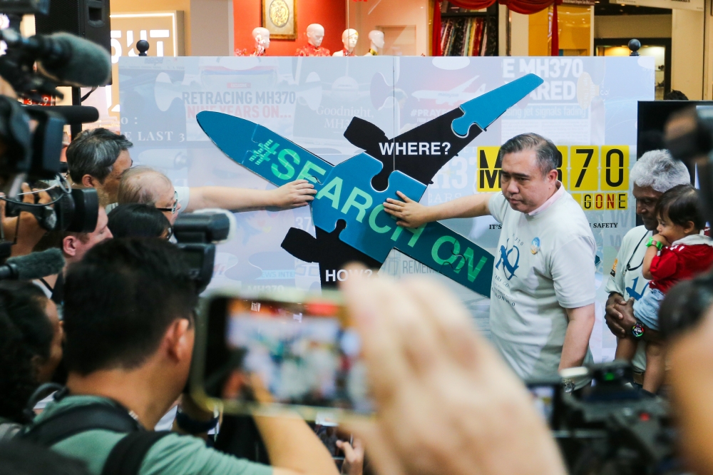 Minister of Transport Anthony Loke attends the 10th year commemoration of the disappearance of MH370 in Subang Jaya, Selangor, on March 3, 2024. — Picture by Miera Zulyana