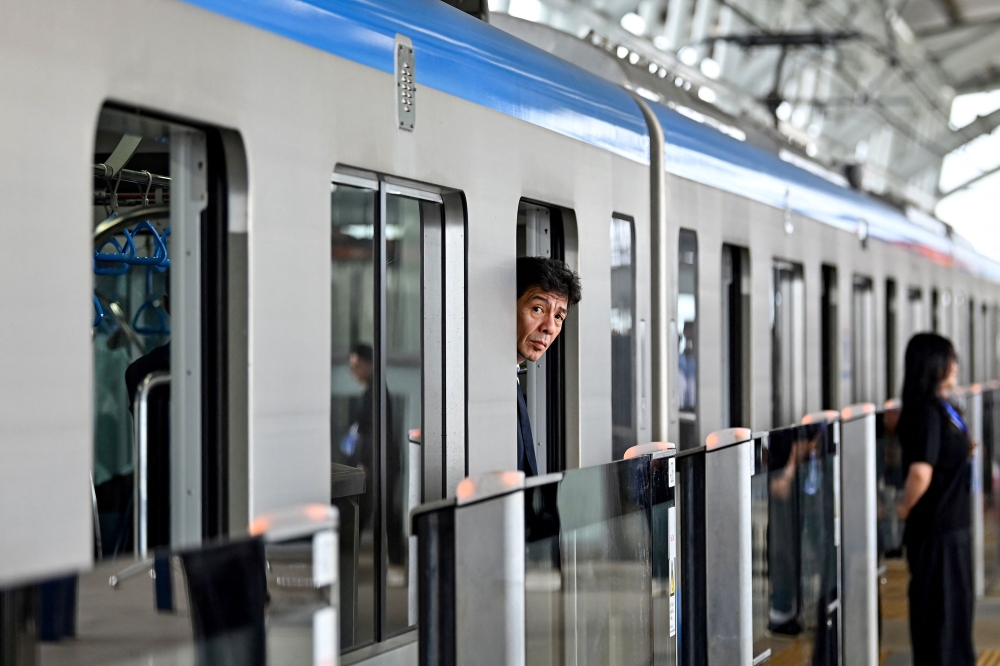 According to state media reports, the metro was late because of slow capital disbursement, unexpected technical problems, personnel difficulties and the Covid-19 pandemic. — AFP pic