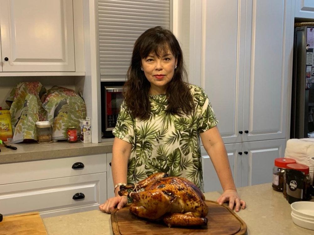 Fazar loves cooking and has learnt how to roast a turkey for Christmas for her extended family gatherings as well as Airbnb staff and guests. — Picture courtesy of Datuk Johan Arifin and Datin Fazar Arif