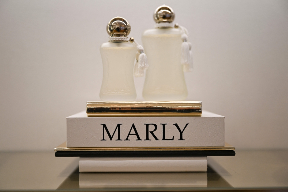 Parfums de Marly, which should reach US$600 million (RM2.7 billion) in sales in 2024, was created in 2009 by Julien Sprecher. — AFP pic