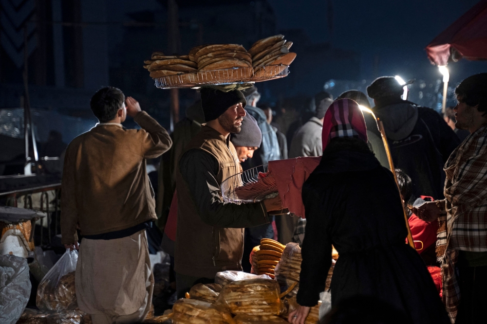 For many in Afghanistan — one of the poorest countries in the world where 12.4 million people live in acute food insecurity, according to the World Food Programme — bread makes up the largest part of meals. — AFP pic