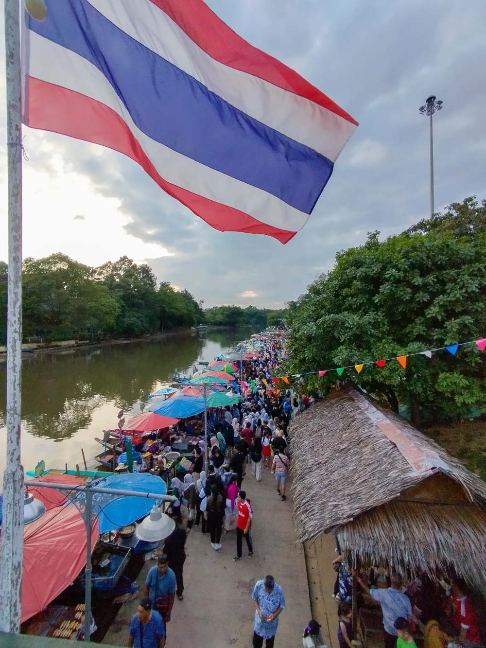 A lively scene at Hat Yai's famous floating market.  — Picture by Muhammad Yusry