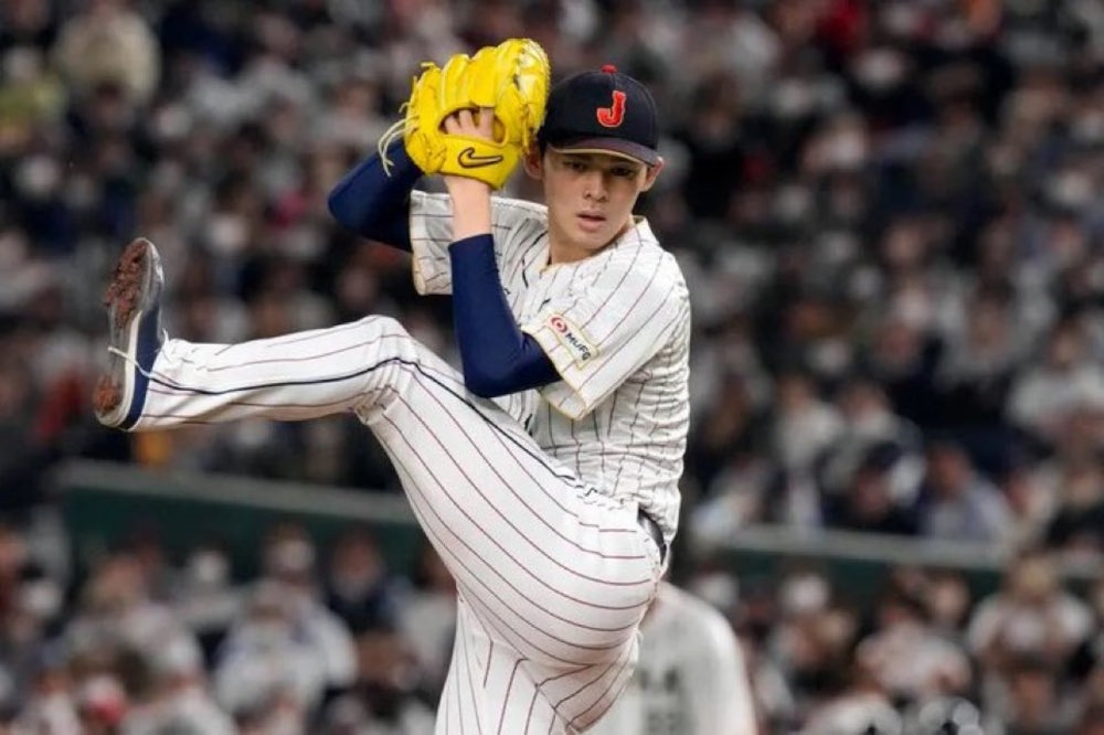 The 23-year-old from Iwate, who regularly exceeds 100mph on pitches, has been described in the US media as a ‘generational talent on the mound’.