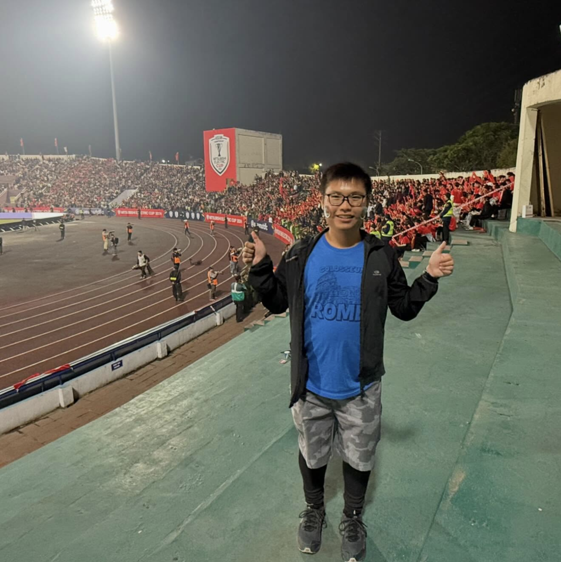 Ong frequently travels abroad to support the Singapore national football team, most notably to South Korea for a World Cup qualifier and Kuala Lumpur for the recent Asean Cup match against Malaysia.  — Picture via Instagram 