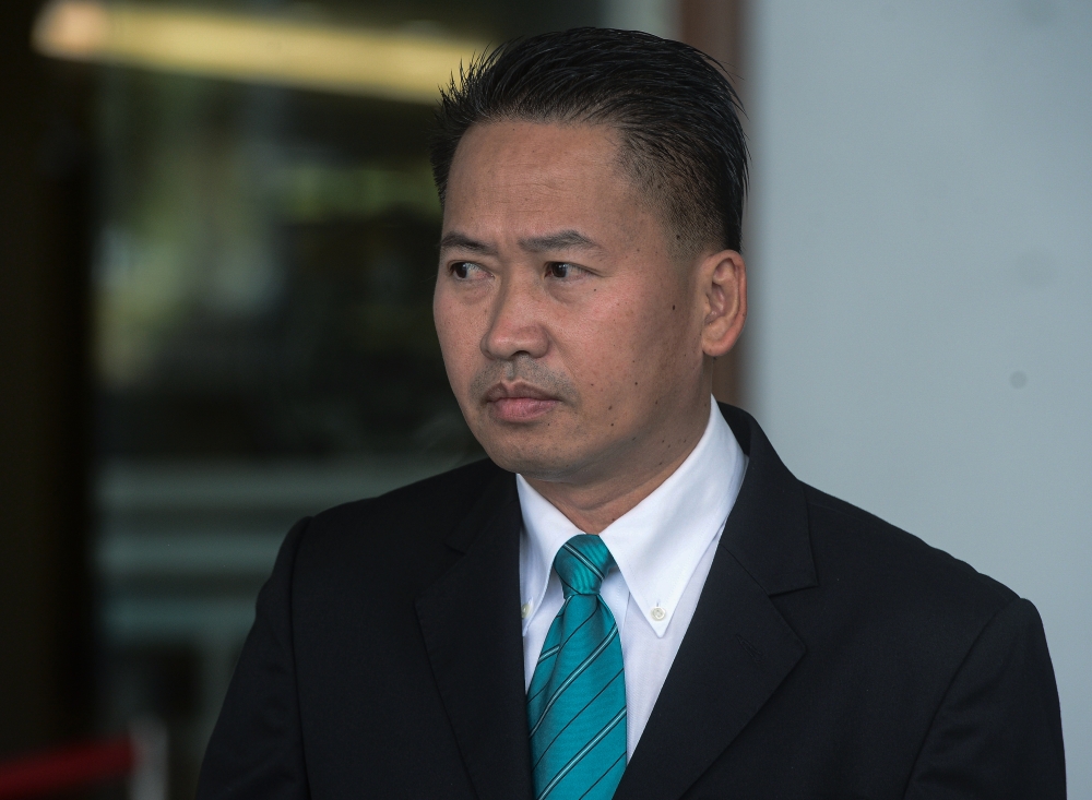 Former Sabah infrastructure minister Datuk Peter Anthony was previously sentenced to three years’ jail and fined RM50,000 by the Sessions Court. ― Bernama pic