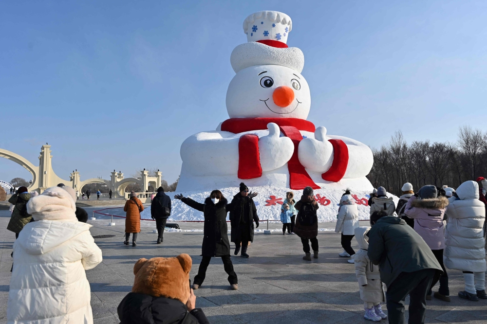 Harbin is the capital of Heilongjiang where temperatures can reach -30 degrees Celsius during winter. — AFP pic