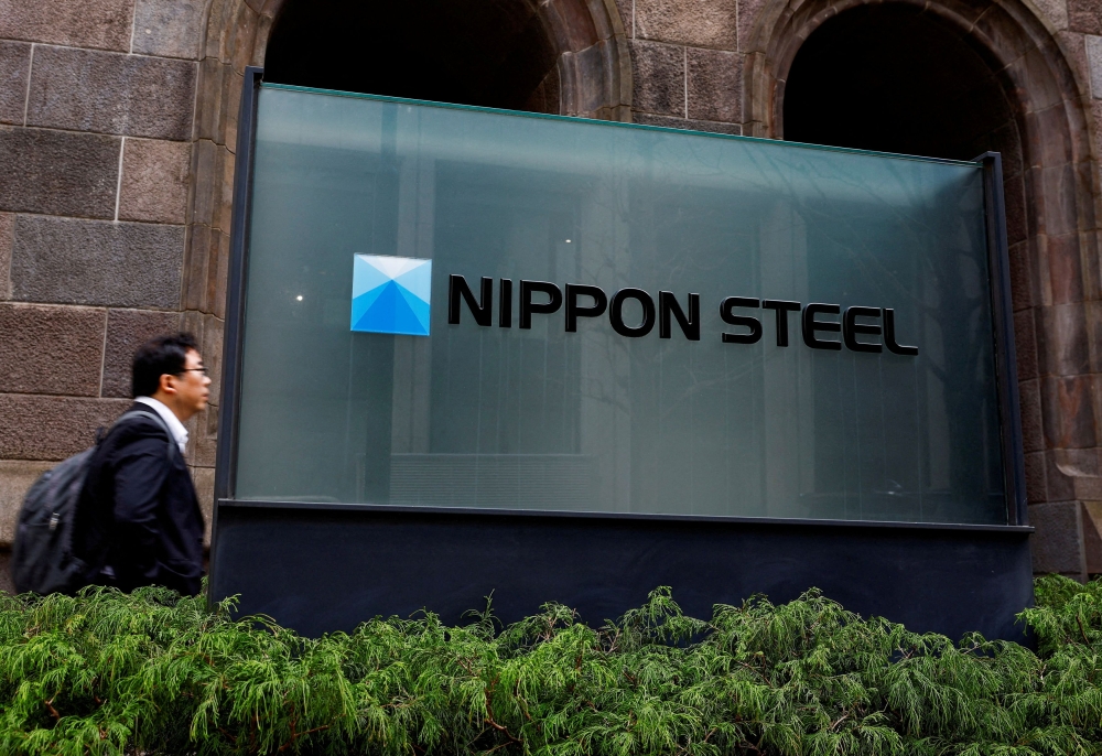 US President Joe Biden has decided to officially block Nippon Steel’s proposed US$14.9-billion (RM67-billion) purchase of US Steel, a person familiar with the decision said on Friday, putting an end to a long-running and contentious merger plan. — Reuters pic  