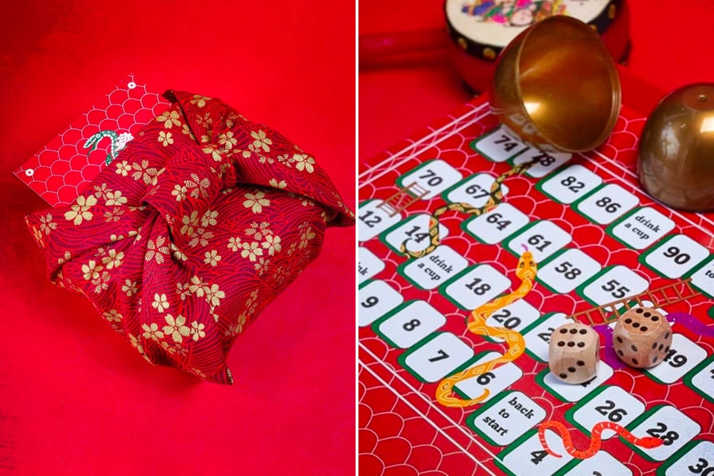 Doughappy Bakery’s Snake & Ladders themed CNY Gift Box. — Pictures courtesy of Doughappy Bakery