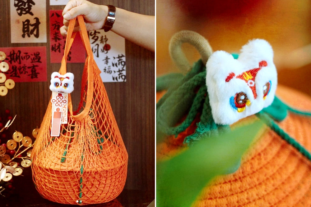 Spot the tiny Chinese lion’s head atop Joyous Bake’s orange basket. — Picture courtesy of Joyous Bake