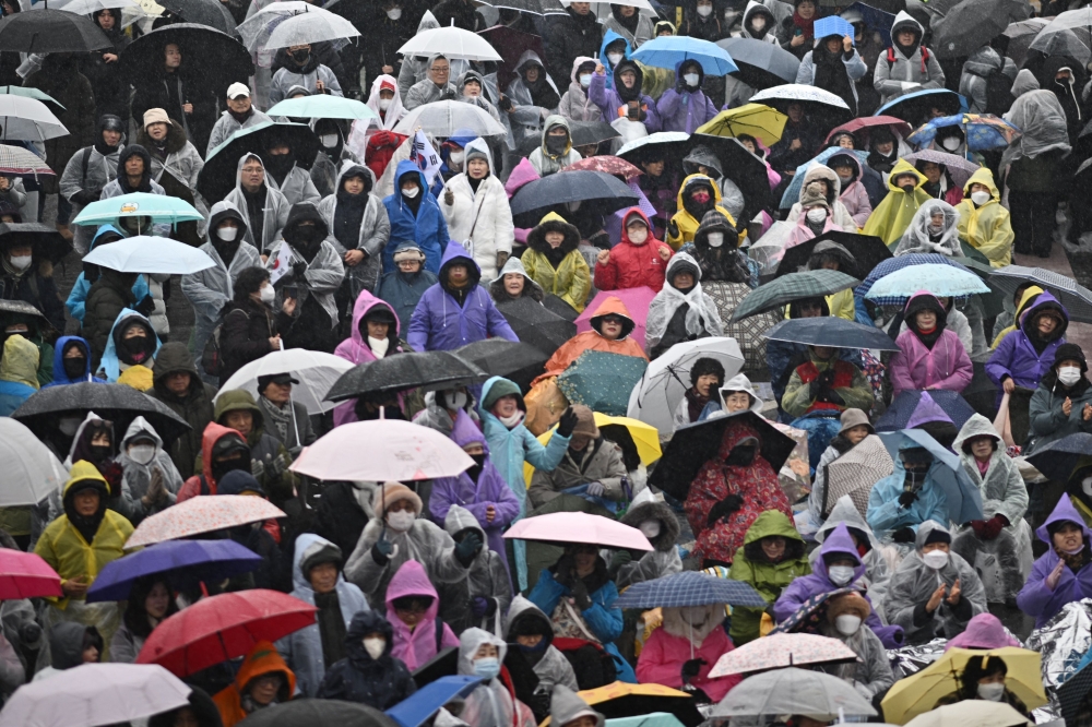  Supporters of impeached South Korea president Yoon Suk Yeol. — AFP