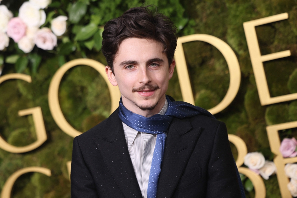 Timothee Chalamet. — AFP pic