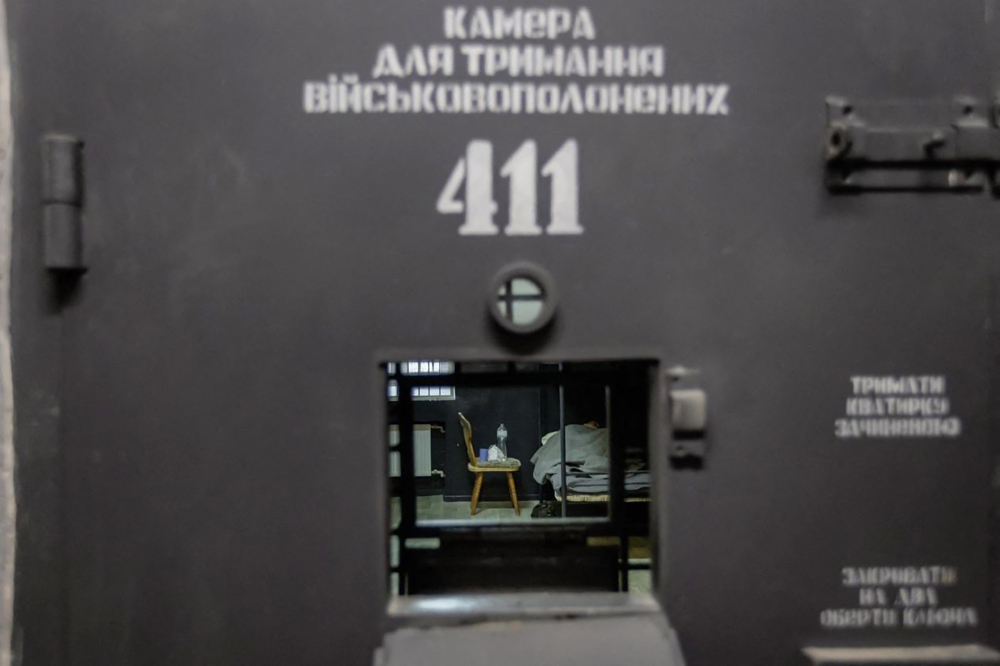 This undated handout photograph released by the Ukrainian Presidential Press Service on January 11 shows an alleged North Korean soldier lying in a cell at an undisclosed location in Ukraine. — AFP